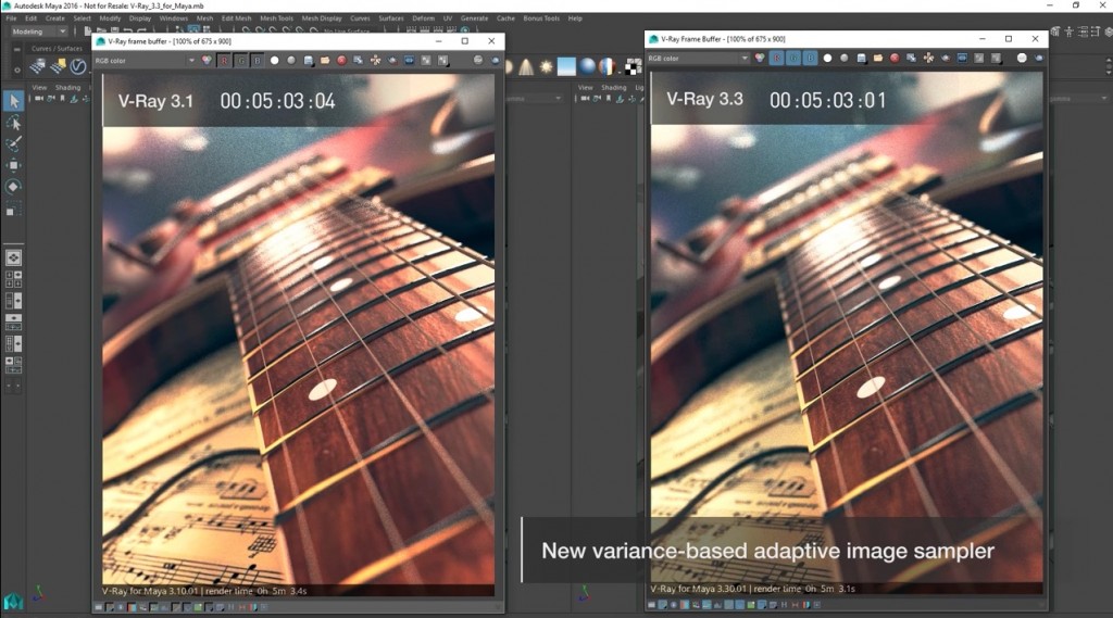 V Ray 3 3 For Maya 新機能や大幅なレンダリング速度の向上を搭載した V Ray 新バージョンがリリース Video Fish